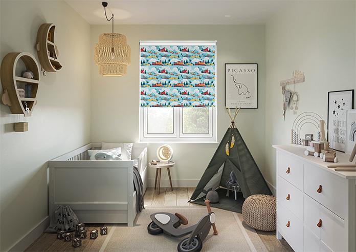 All Aboard, Multi - Twist&Fit Roller Blind - Image 8